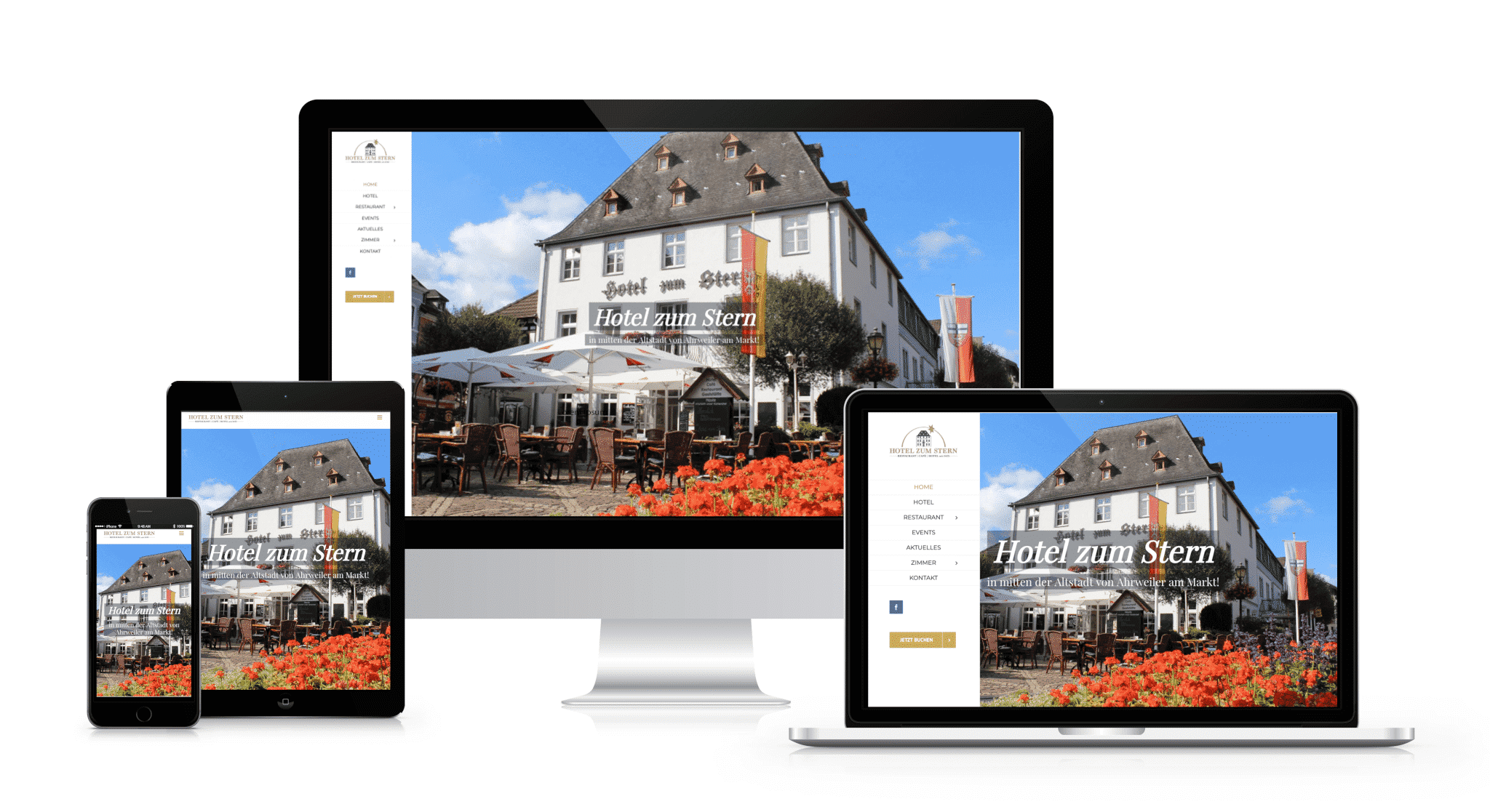 Hotelzumstern Capomenia Webdesign